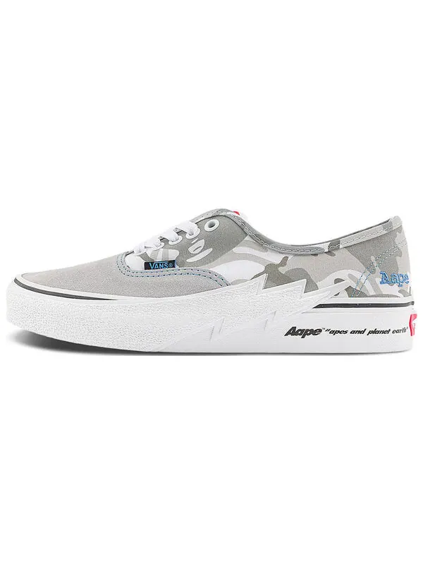Кроссовки authentic x 'aape grey camo' Vans — изображение 2 из 4, серый/мульти