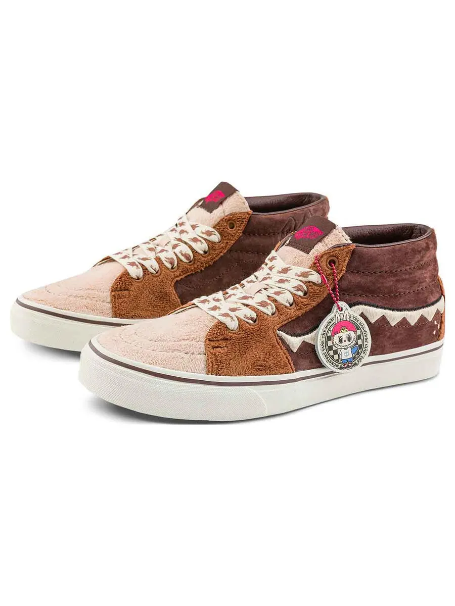 Кроссовки Vans SK8-Mid x The Monsters 'Brown Orange' — изображение 3 из 7, коричневый