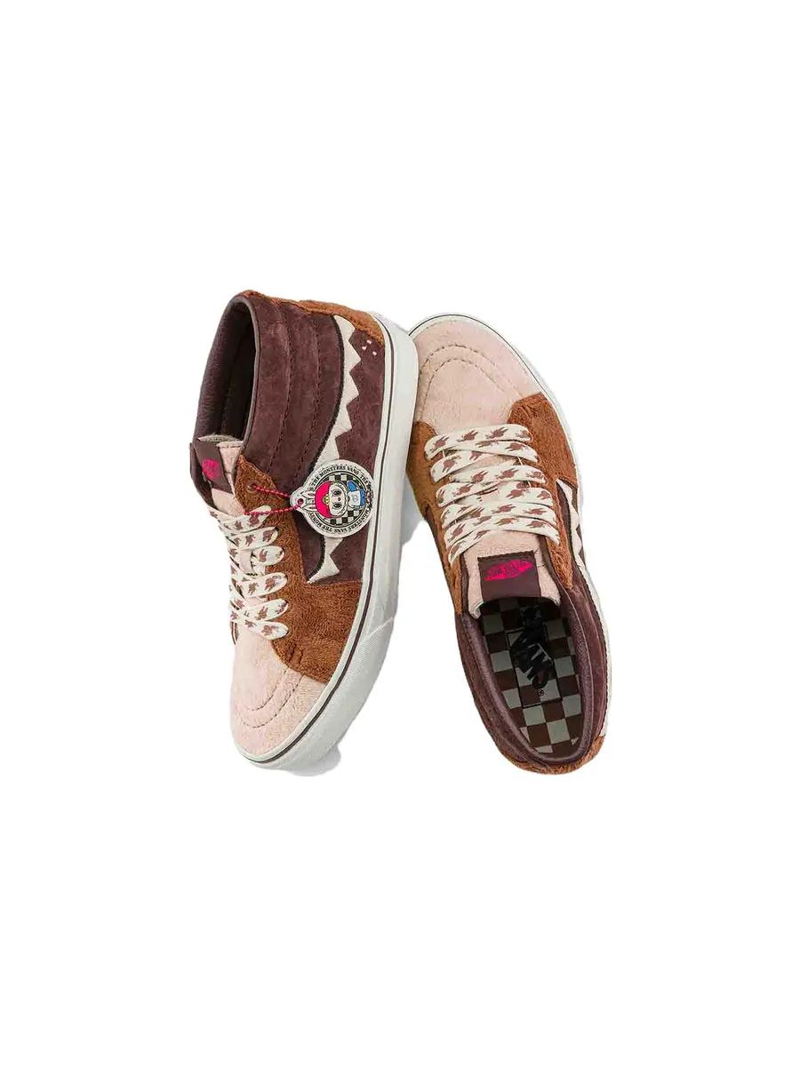 Кроссовки Vans SK8-Mid x The Monsters 'Brown Orange' — изображение 4 из 7, коричневый