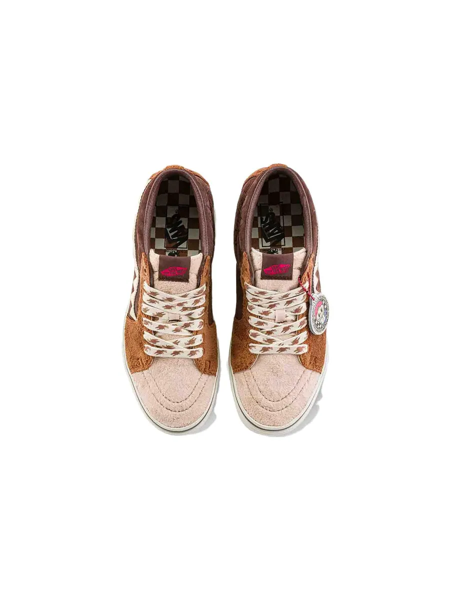 Кроссовки Vans SK8-Mid x The Monsters 'Brown Orange' — изображение 5 из 7, коричневый