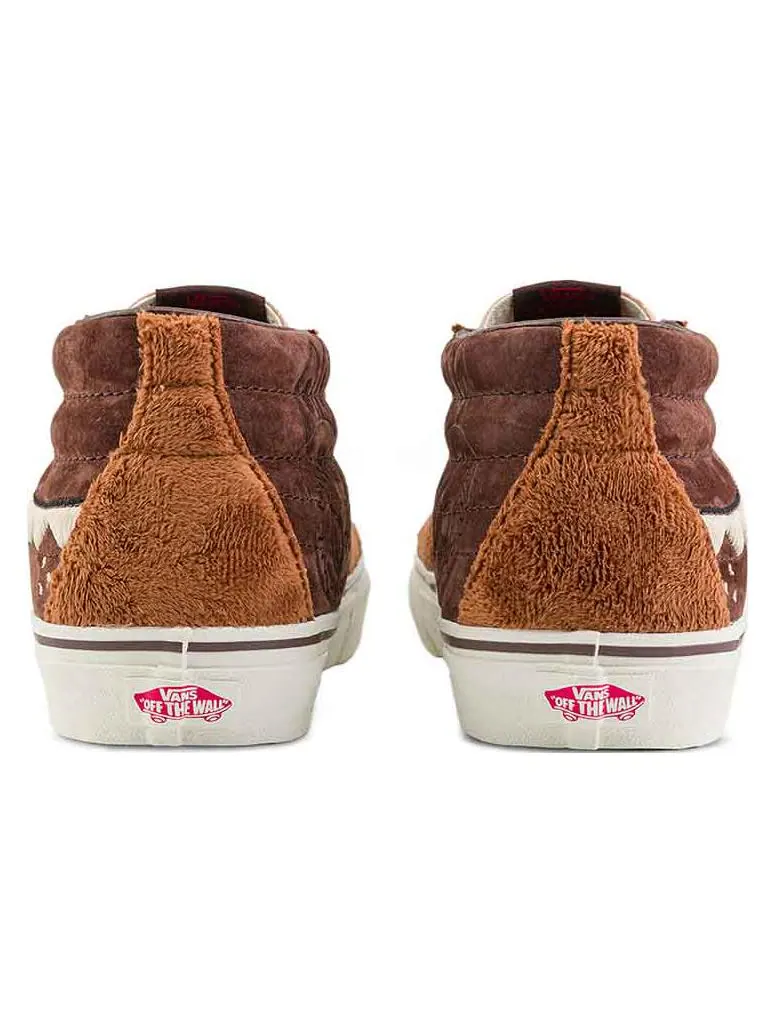 Кроссовки Vans SK8-Mid x The Monsters 'Brown Orange' — изображение 6 из 7, коричневый