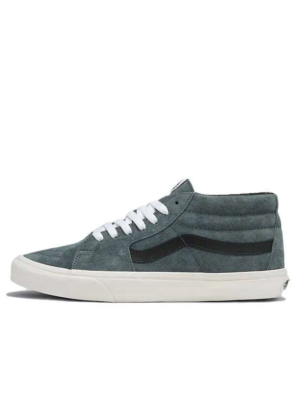Кроссовки sk8-mid pig suede 2-tone 'green' Vans — изображение 1 из 4, серый/зеленый