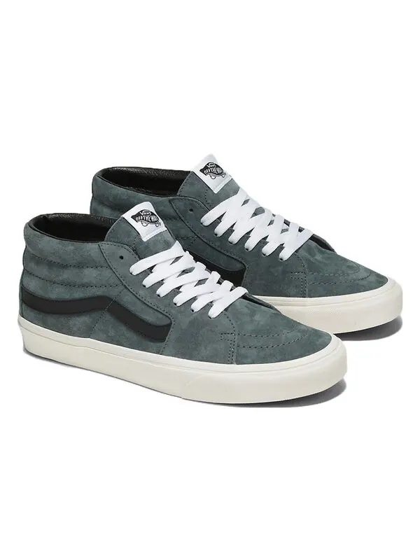 Кроссовки sk8-mid pig suede 2-tone 'green' Vans — изображение 2 из 4, серый/зеленый