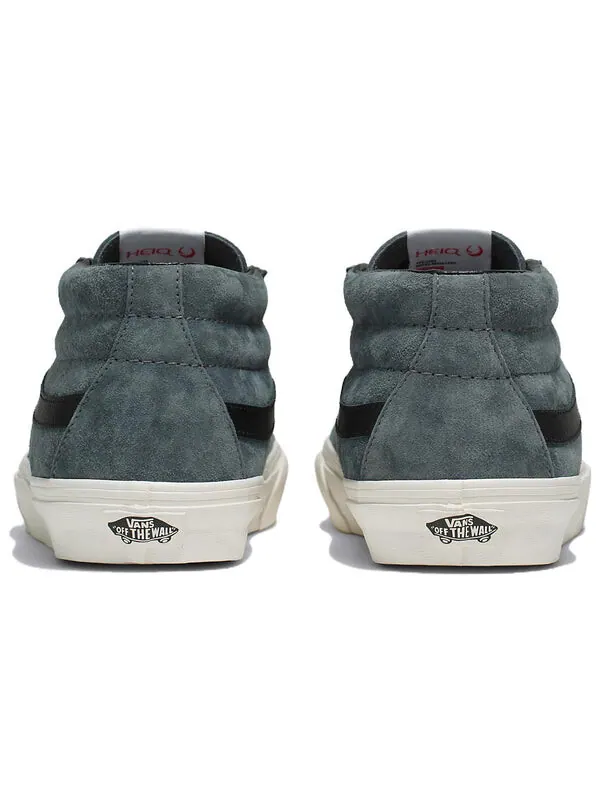 Кроссовки sk8-mid pig suede 2-tone 'green' Vans — изображение 3 из 4, серый/зеленый