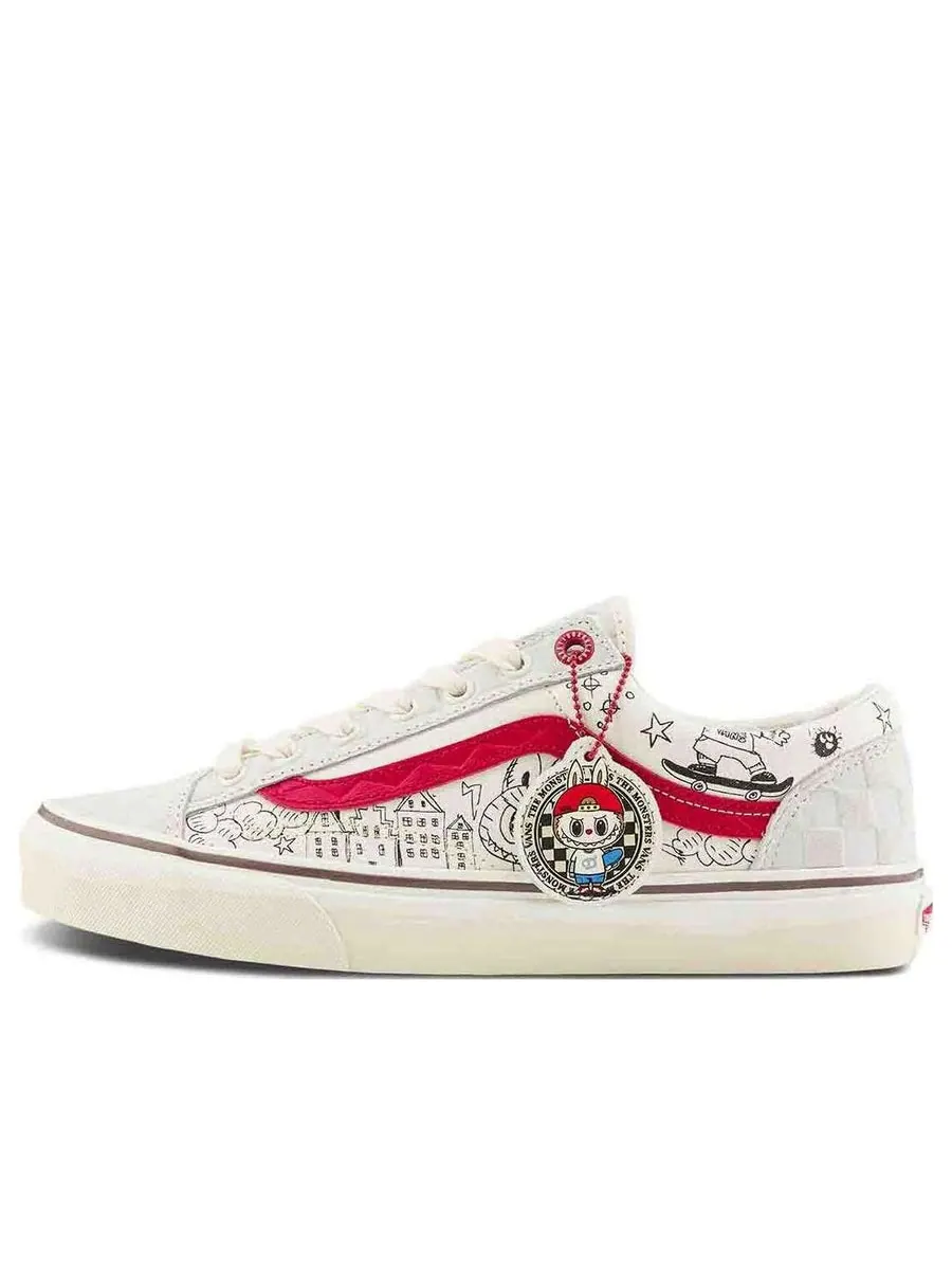 Кроссовки Vans Style 36 x The Monsters 'White Red' — изображение 1 из 6, белый