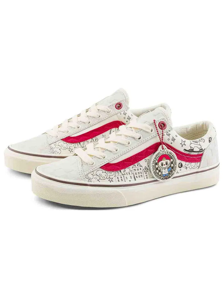 Кроссовки Vans Style 36 x The Monsters 'White Red' — изображение 2 из 6, белый