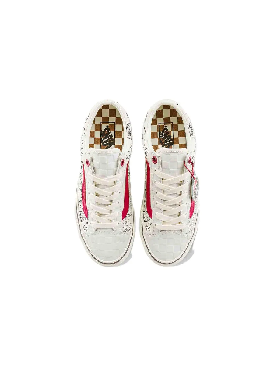 Кроссовки Vans Style 36 x The Monsters 'White Red' — изображение 3 из 6, белый