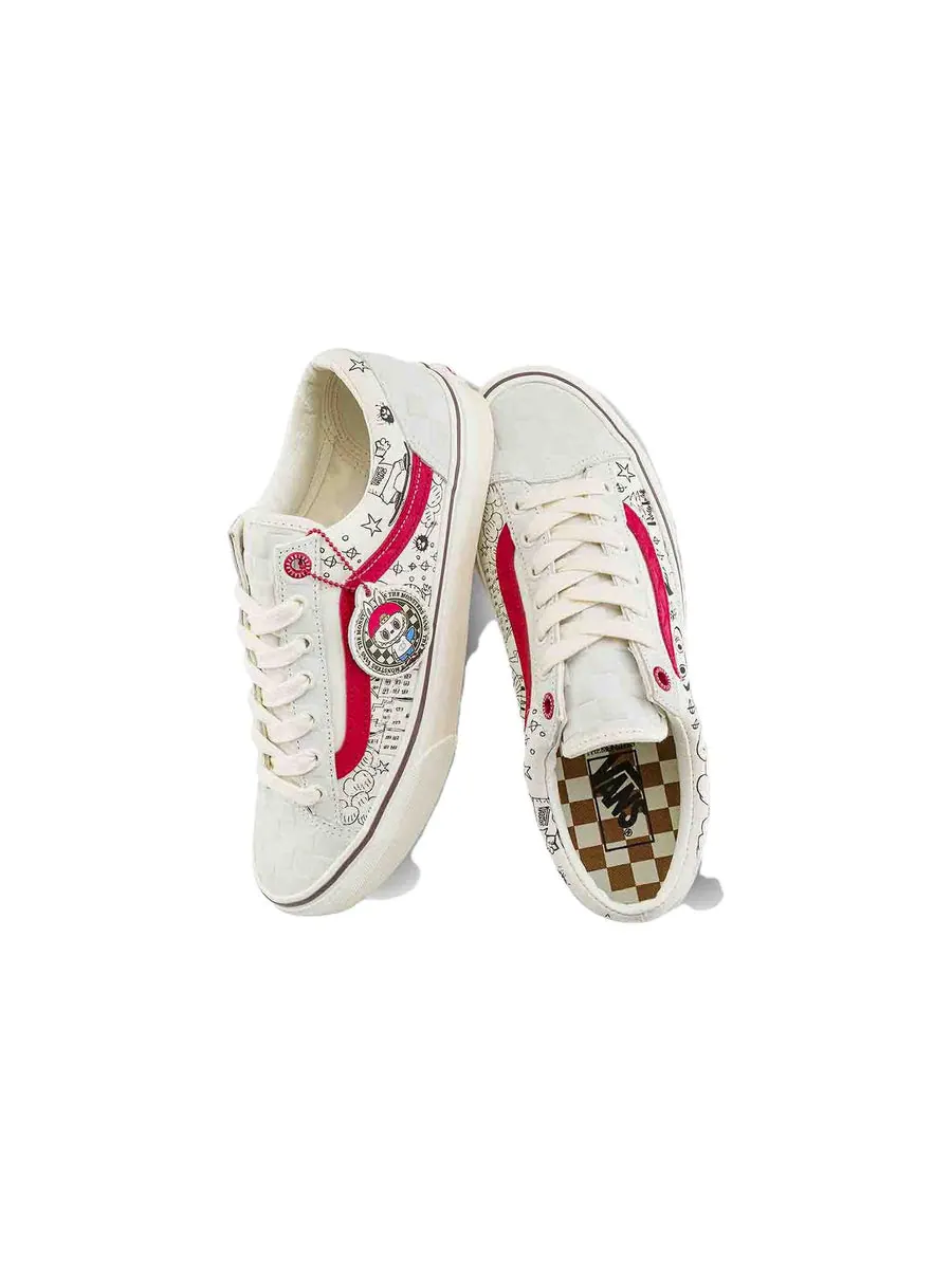 Кроссовки Vans Style 36 x The Monsters 'White Red' — изображение 4 из 6, белый