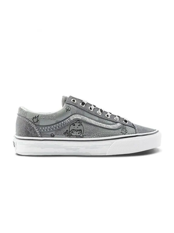 Кроссовки x hirono ua style 36 'grey' Vans — изображение 2 из 4, серый/белый