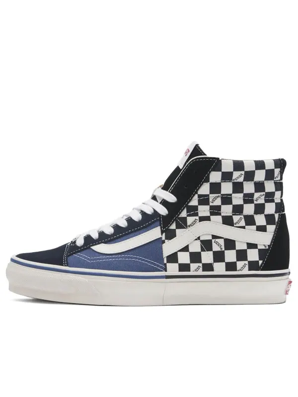 Кроссовки premium clash the wall 'checkerboard black blue' Vans — изображение 1 из 1, черный/белый/синий