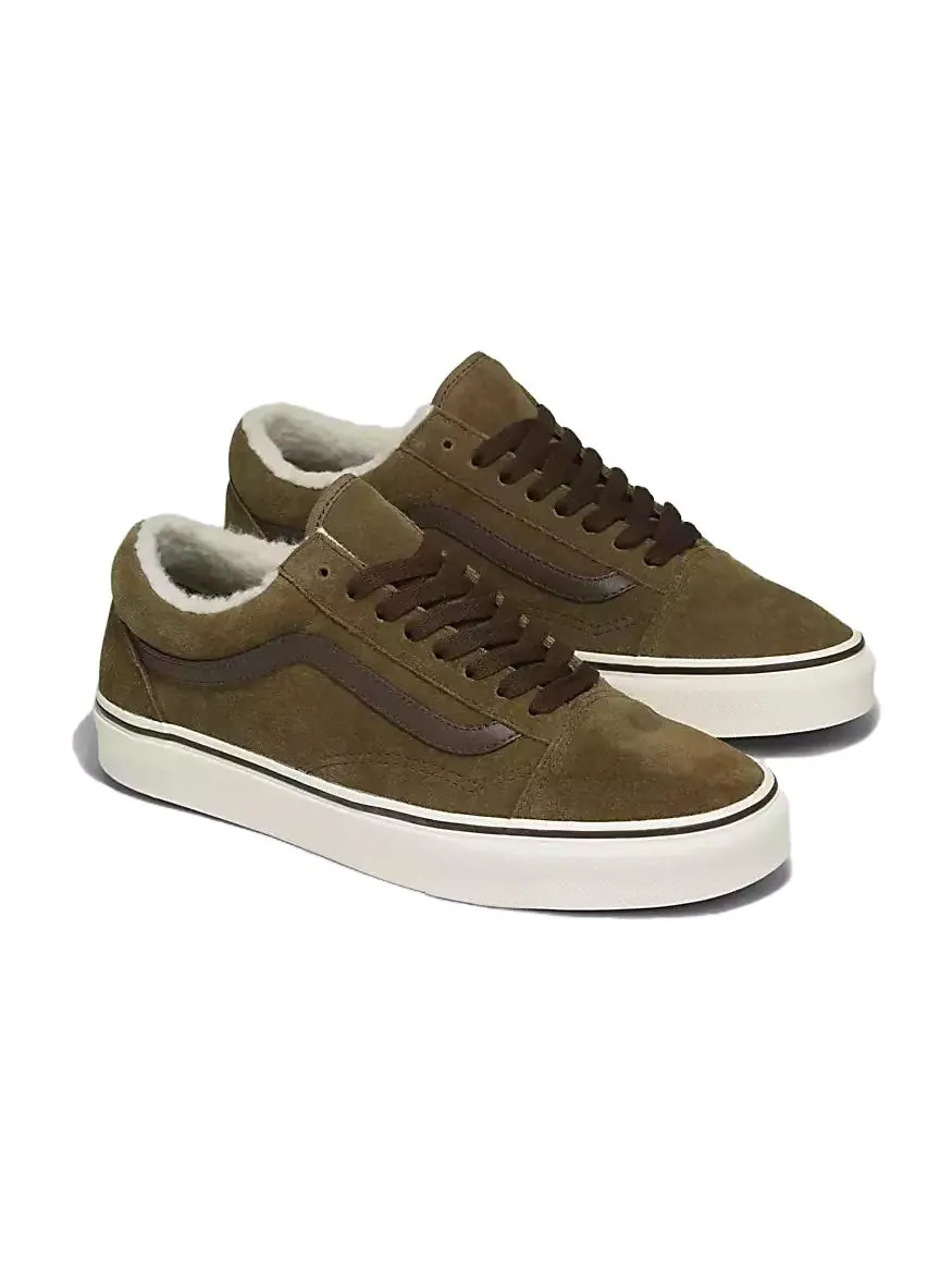 Кроссовки Vans Old Skool Sherpa 'Tan' — изображение 2 из 4, бежевый