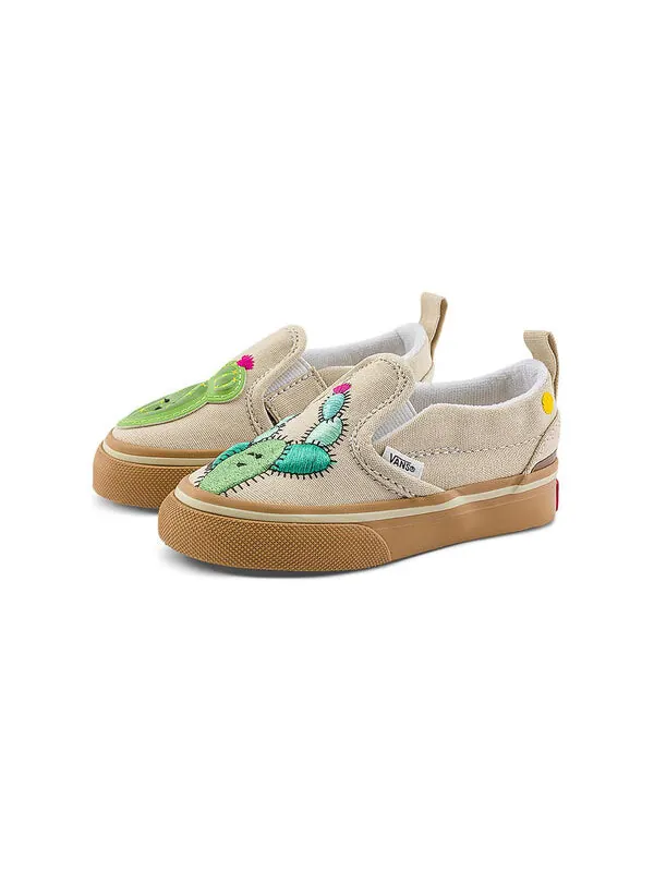 Кроссовки slip-on cactus shoes 'beige green' Vans — изображение 2 из 4, бежевый/зеленый