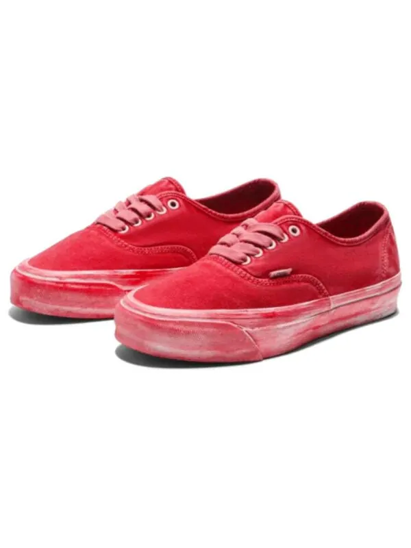 Кроссовки premium authentic reissue 44 'washed red' Vans — изображение 3 из 4, красный