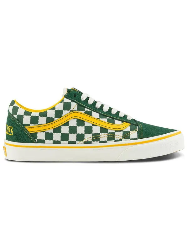 Кроссовки old skool x asia artist collection 'green yellow' Vans — изображение 2 из 4, зеленый/желтый