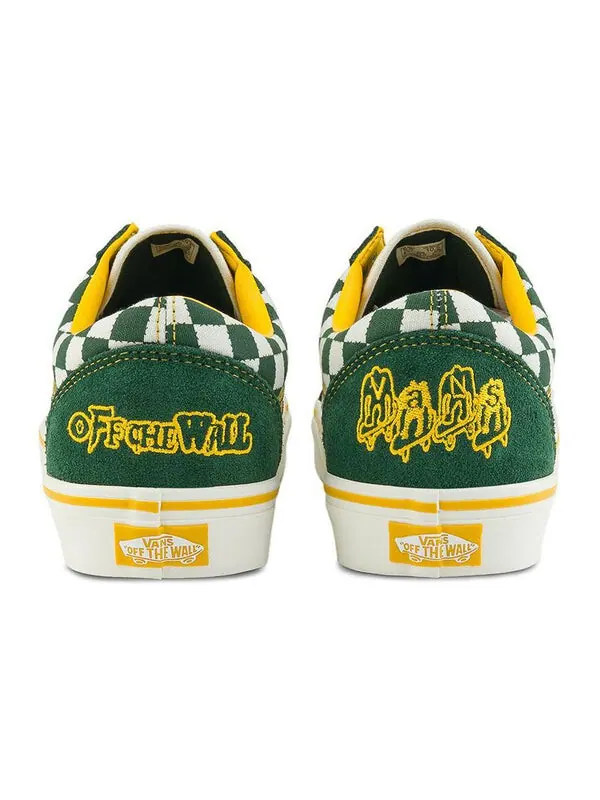 Кроссовки old skool x asia artist collection 'green yellow' Vans — изображение 4 из 4, зеленый/желтый