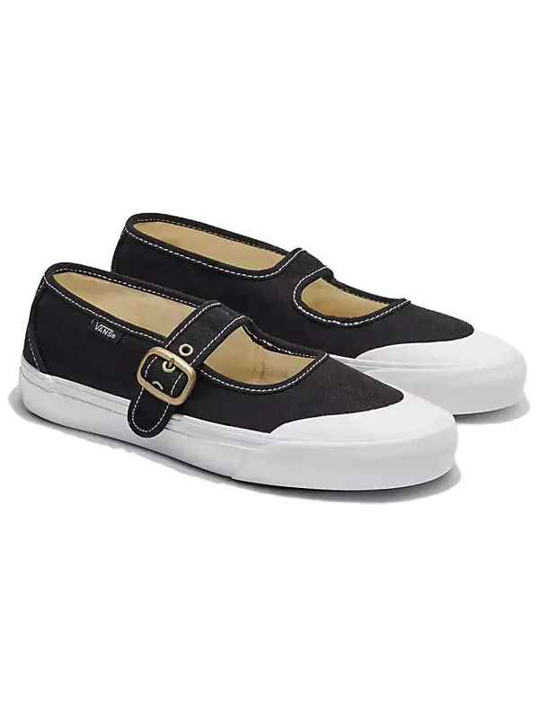 Кроссовки mary jane 'black white' Vans — изображение 3 из 4, черный/белый