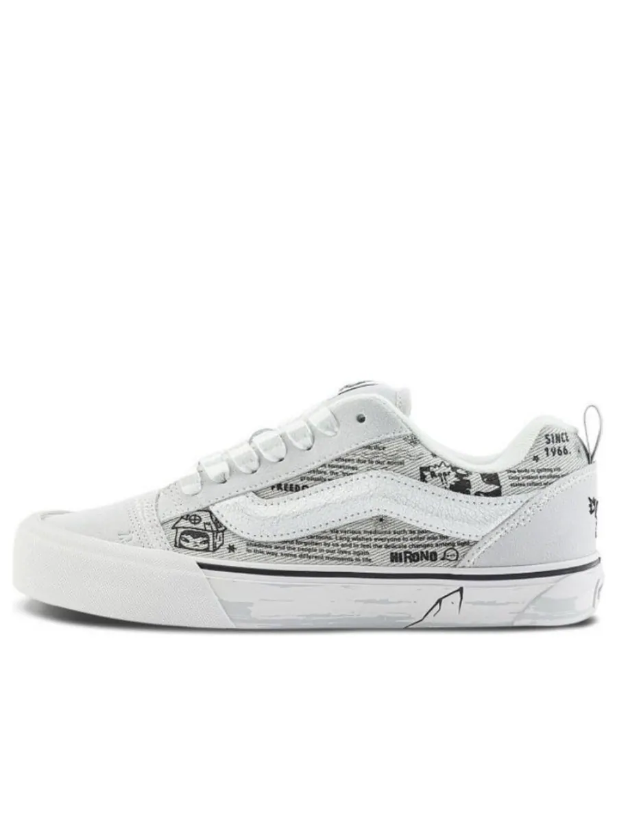 Кроссовки Vans x HIRONO Knu Skool 'White Black' — изображение 1 из 5, белый