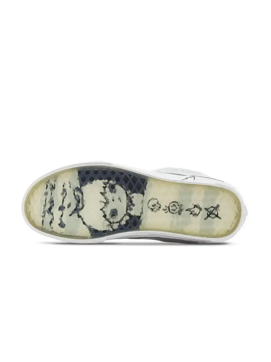 Кроссовки Vans x HIRONO Knu Skool 'White Black' — изображение 5 из 5, белый