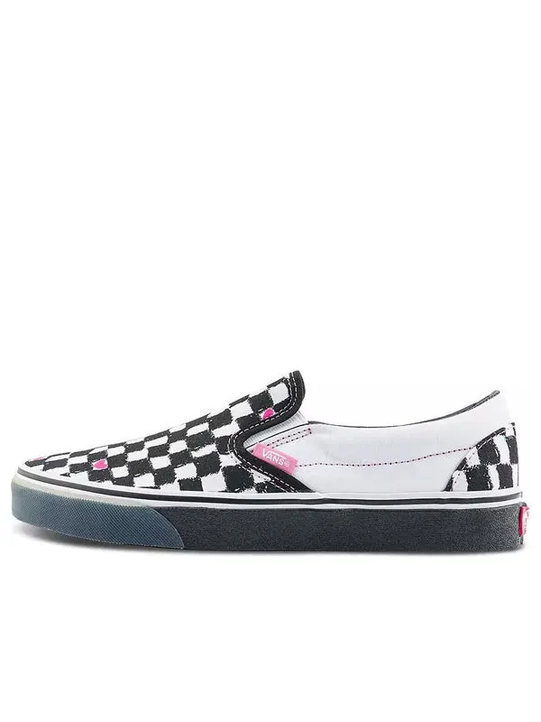 Кроссовки x the museum visitor slip-on 'black whtie' Vans — изображение 1 из 4, черный/белый