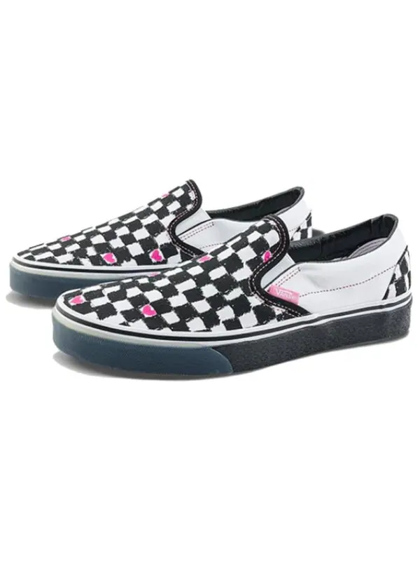 Кроссовки x the museum visitor slip-on 'black whtie' Vans — изображение 2 из 4, черный/белый