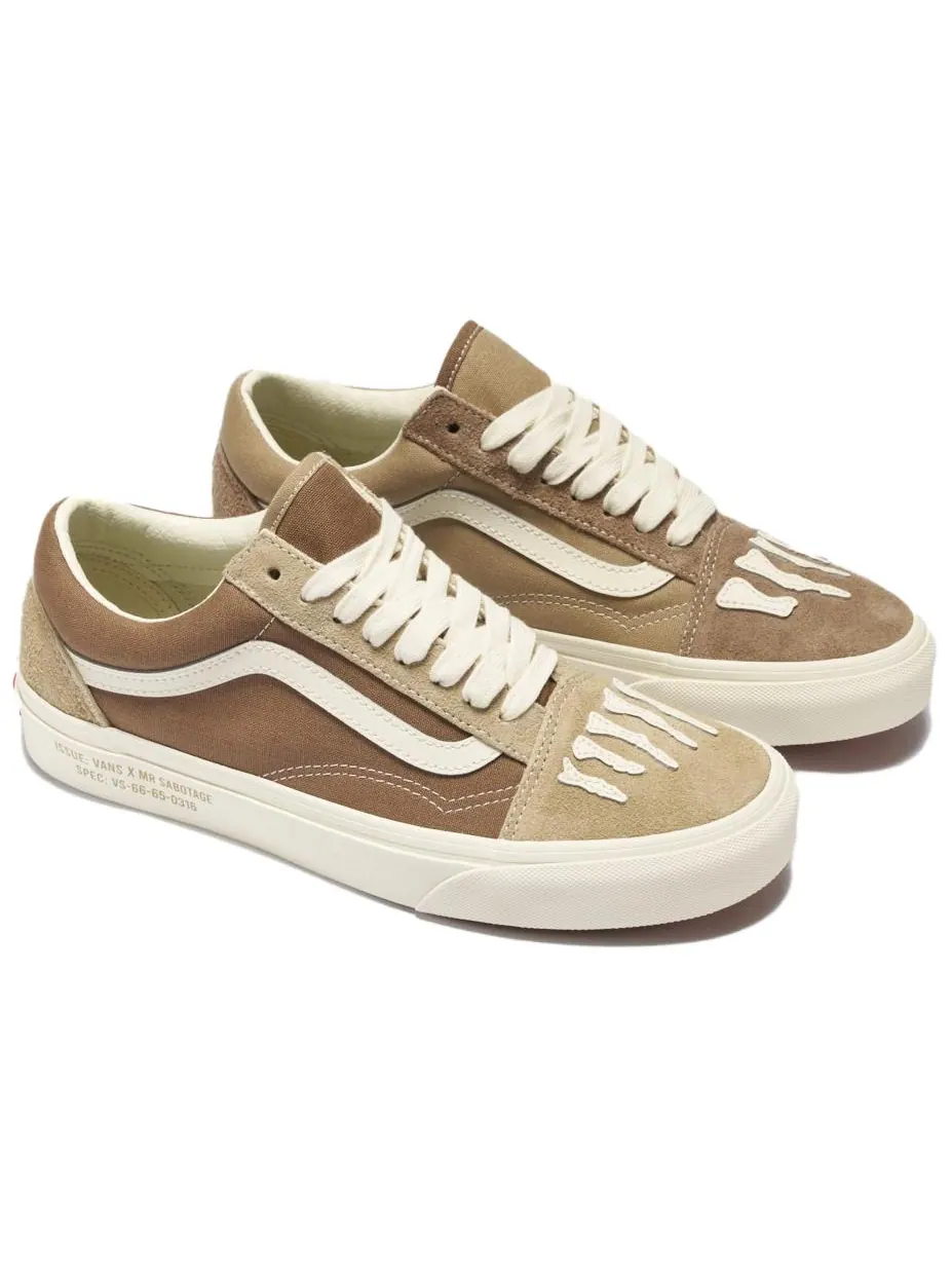 Кроссовки Vans x SBTG Old Skool 'Brown' — изображение 2 из 6, коричневый