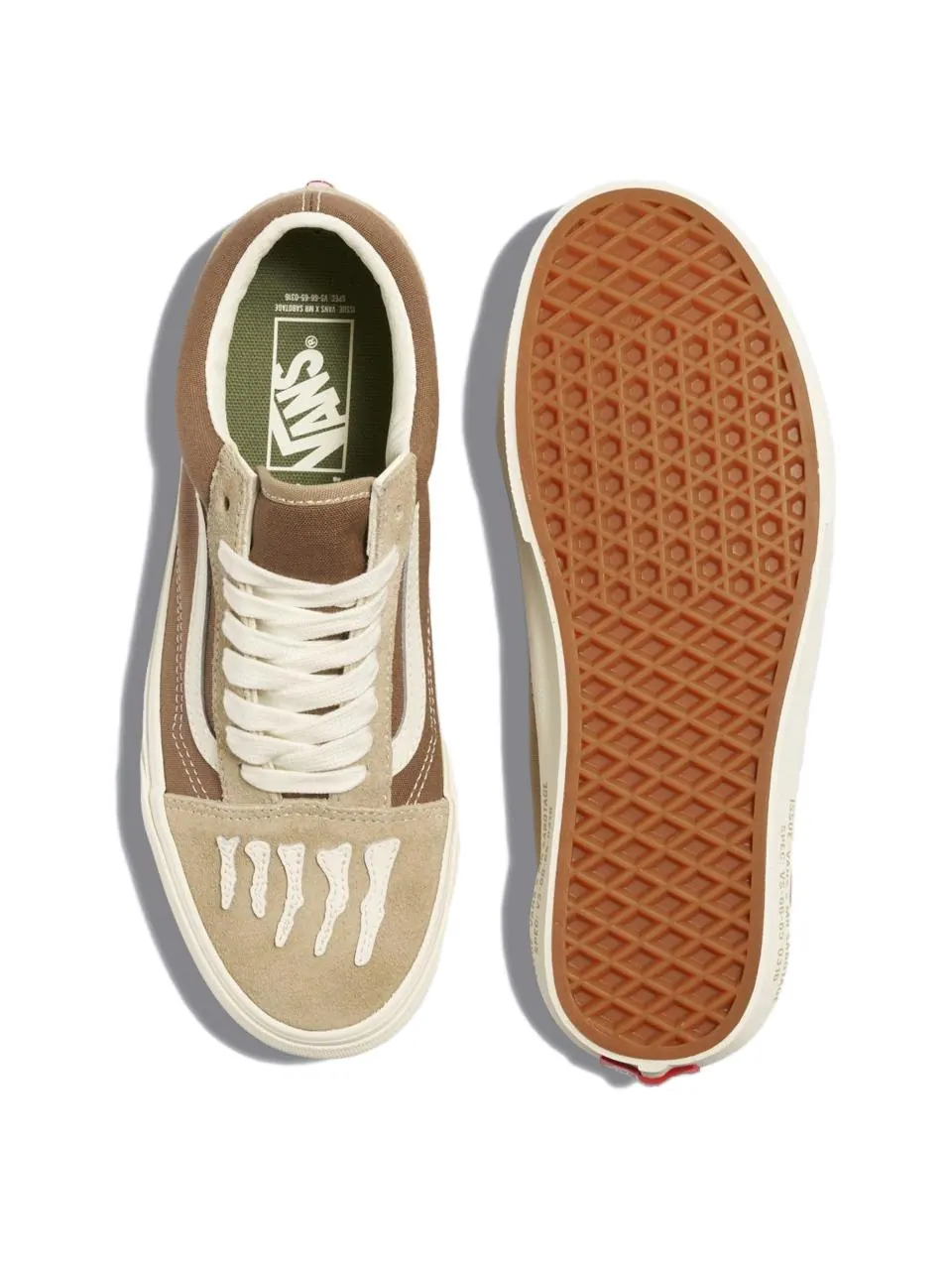 Кроссовки Vans x SBTG Old Skool 'Brown' — изображение 6 из 6, коричневый