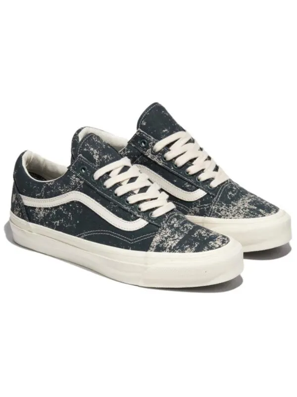 Кроссовки old skool 36 'green white' Vans — изображение 3 из 4, зеленый/белый