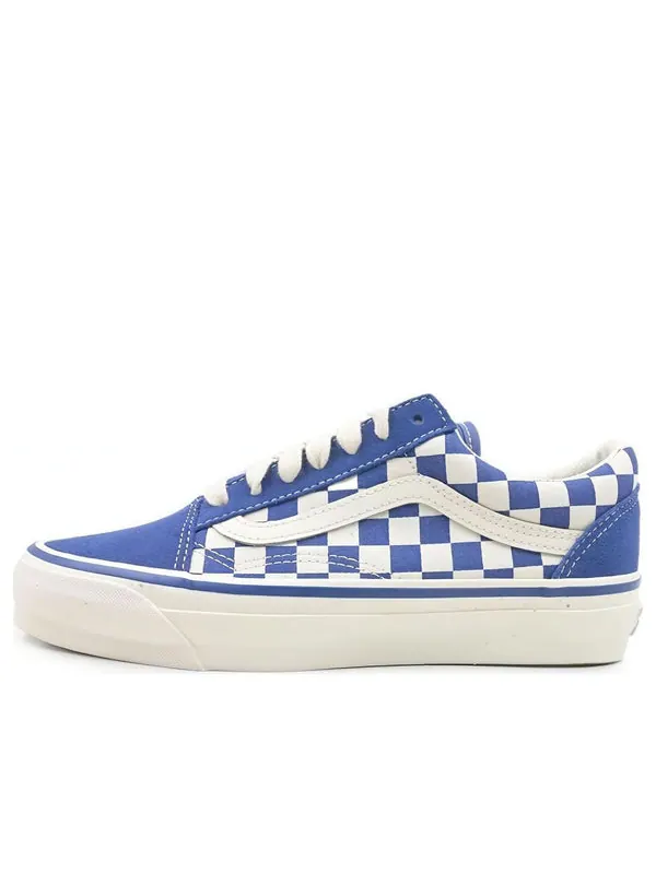 Кроссовки checkerboard old skool 36 'medium blue' Vans — изображение 1 из 4, синий/белый