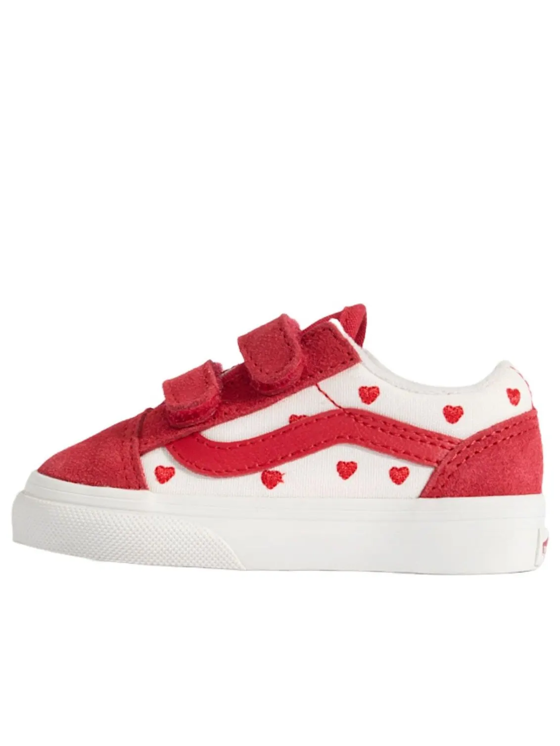 (TD)Vans Old Skool V 'Red White' — изображение 1 из 5, красный/белый