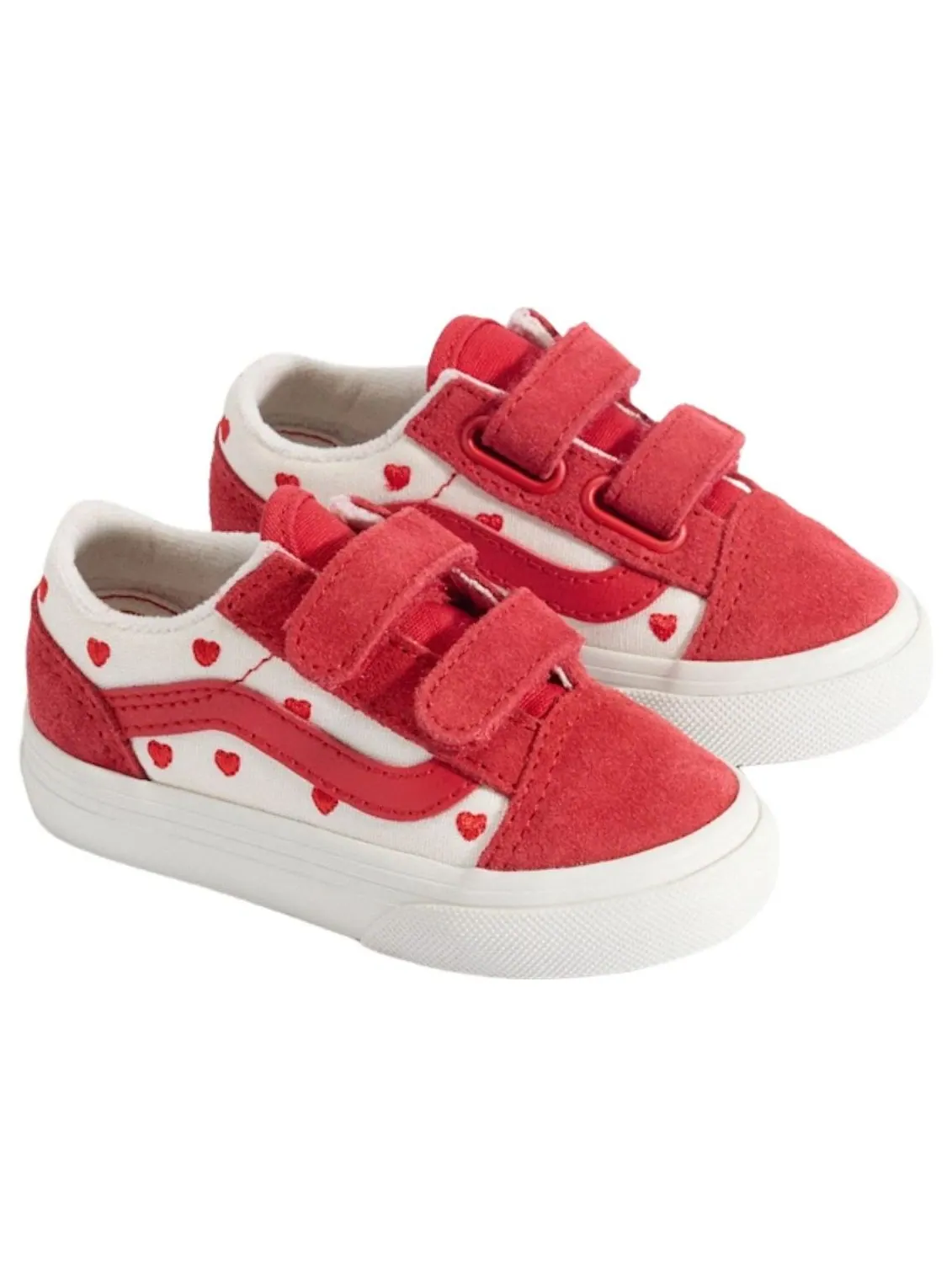 (TD)Vans Old Skool V 'Red White' — изображение 2 из 5, красный/белый