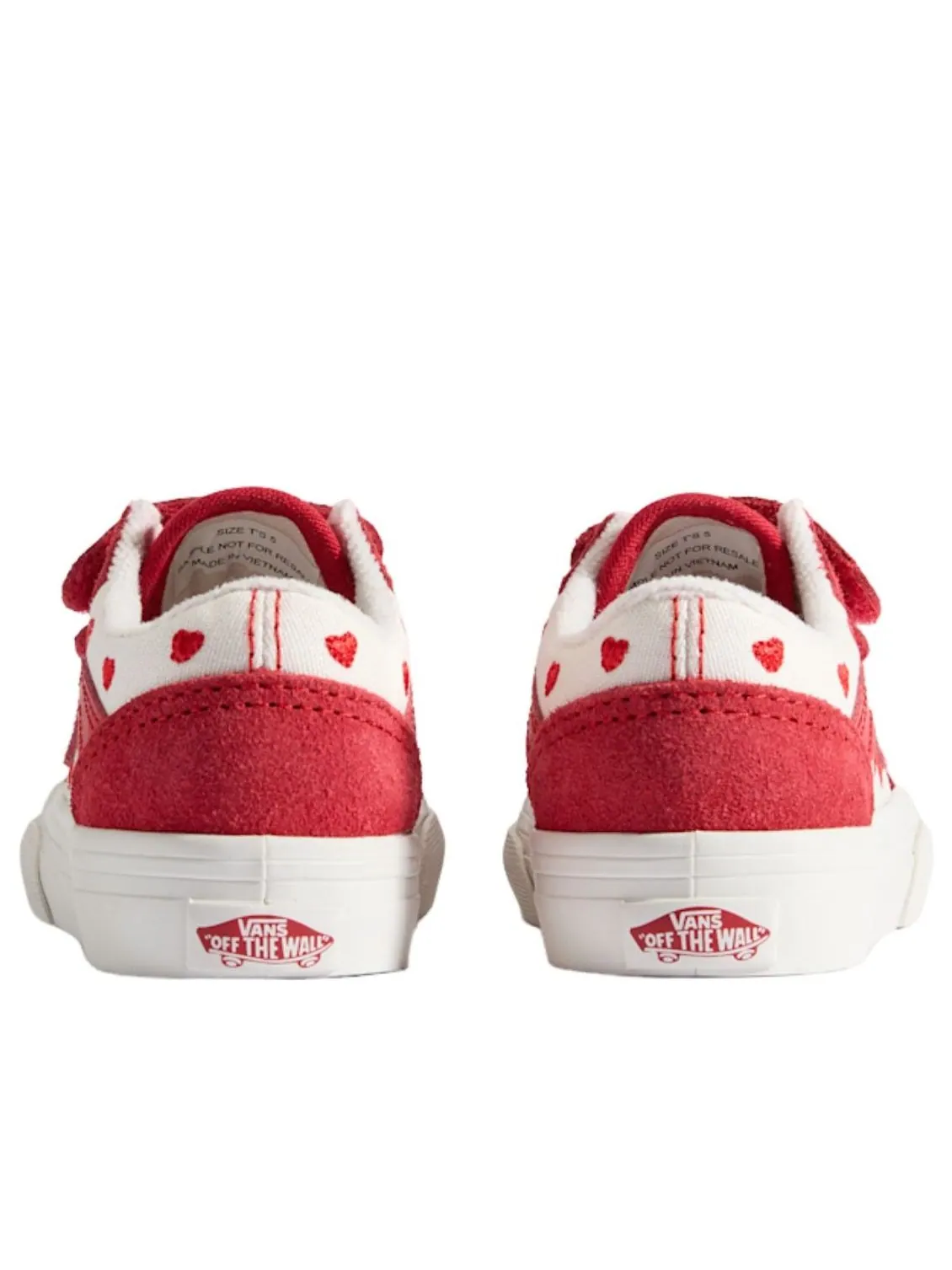 (TD)Vans Old Skool V 'Red White' — изображение 4 из 5, красный/белый
