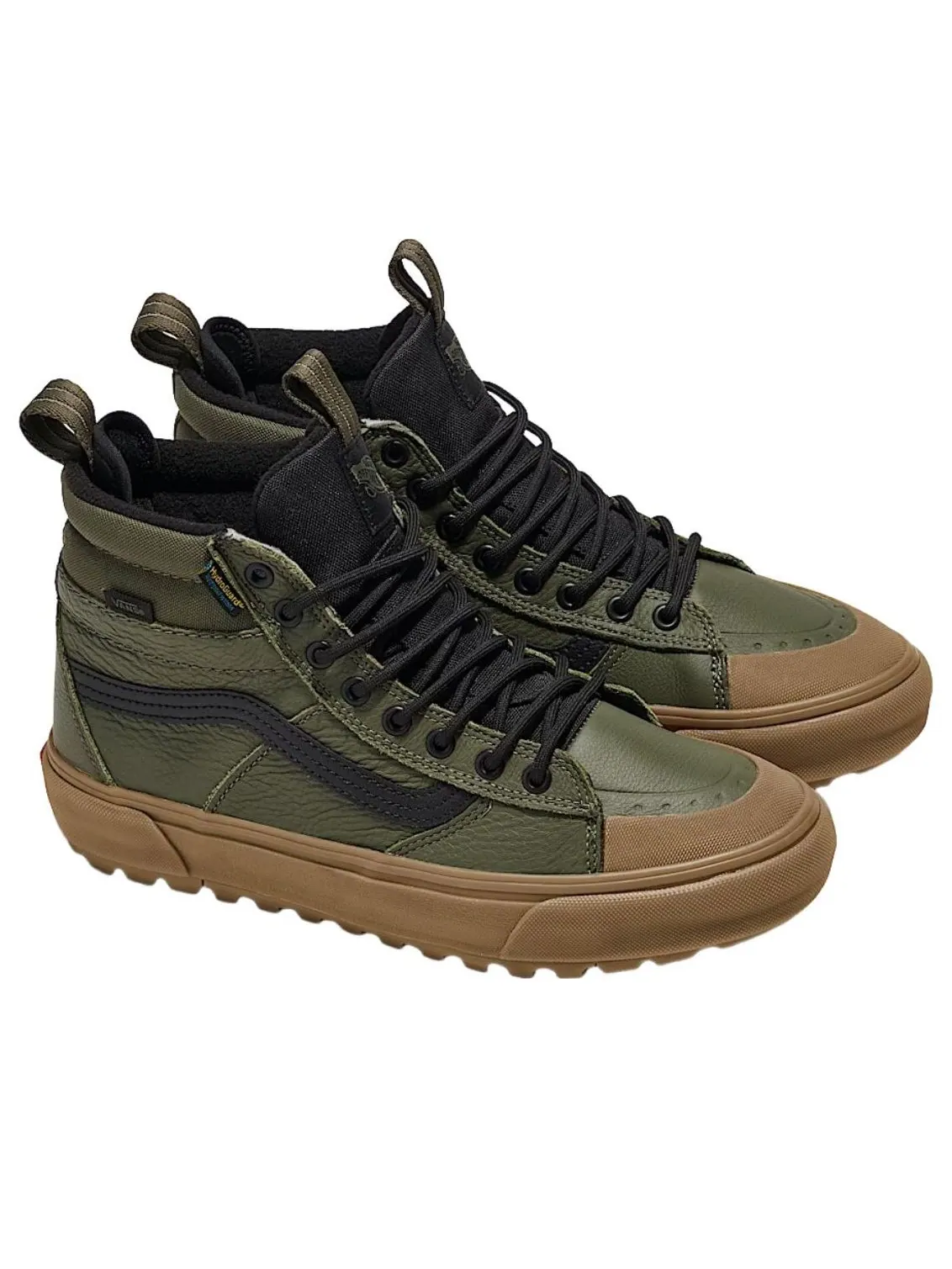 Vans Sk8-Hi Waterproof MTE 'Grape Leaf Green Gum' — изображение 2 из 4, зеленый/коричневый