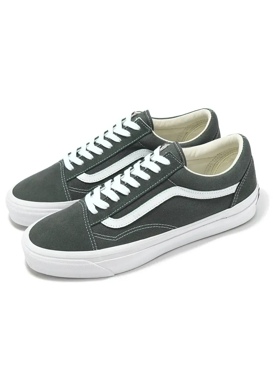 Кроссовки Vans Old Skool LX 'Dark Grey White' — изображение 2 из 4, серый