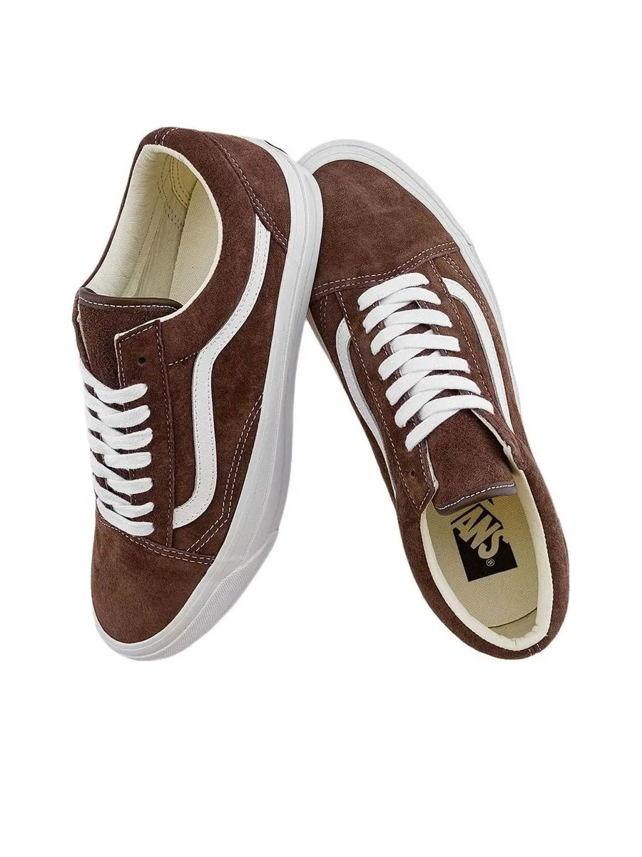 Кроссовки Vans Old Skool Premium LX 'Brown' — изображение 3 из 5, коричневый