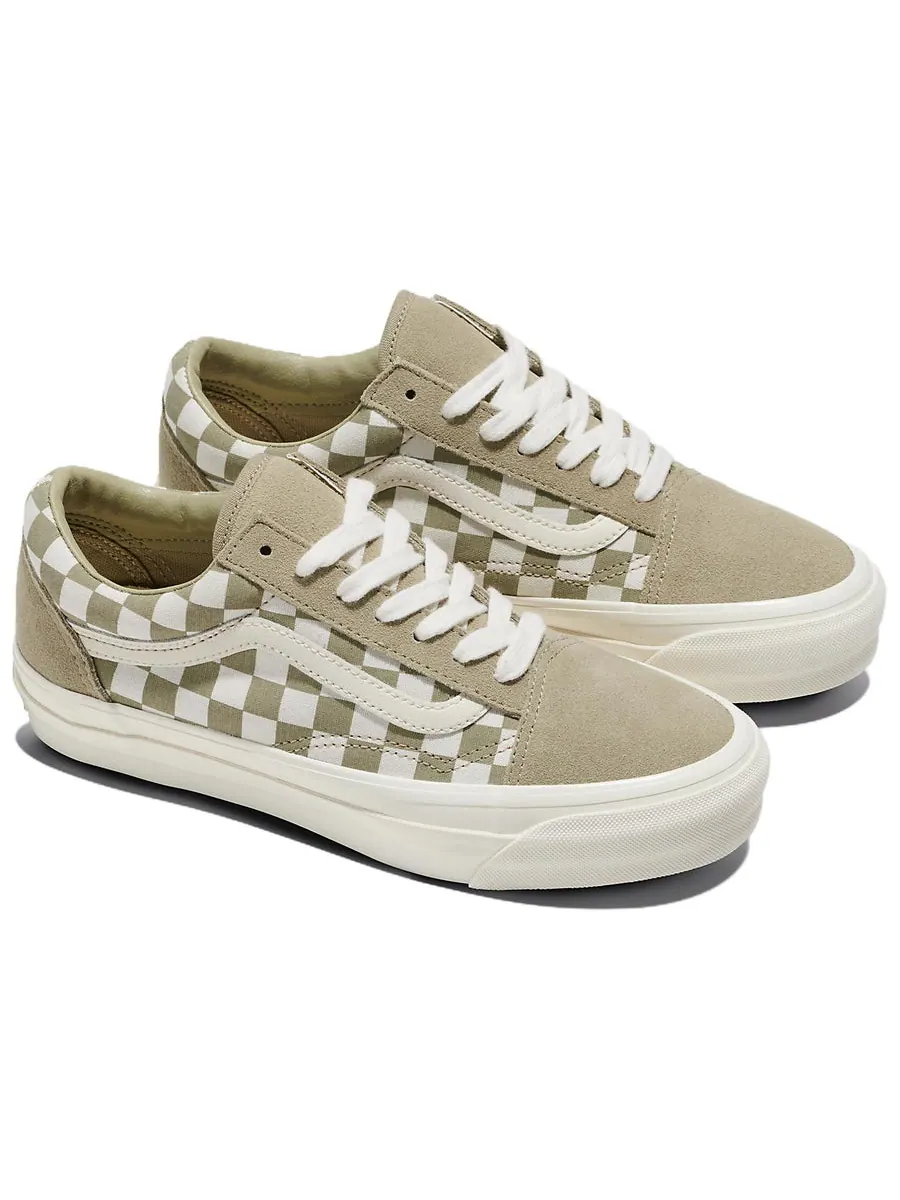 Кроссовки Vans MTE Old Skool Checkerboard 'Sage' — изображение 3 из 5, зеленый