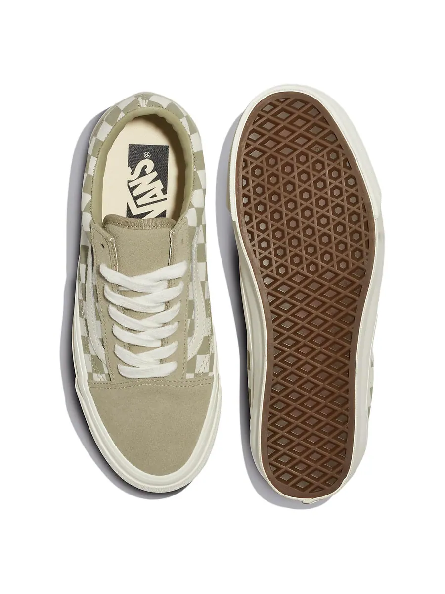 Кроссовки Vans MTE Old Skool Checkerboard 'Sage' — изображение 5 из 5, зеленый