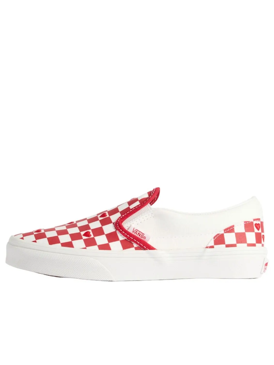(PS) Vans Classic Slip-On 'Red Checkered' — изображение 1 из 5, красный/белый