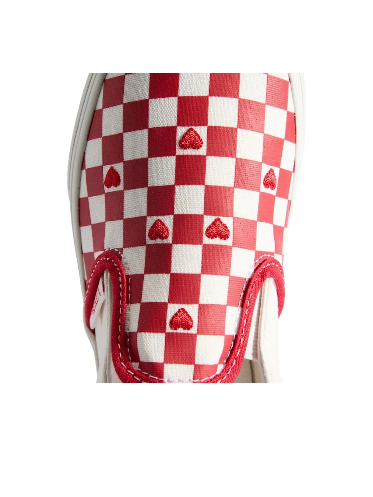 (PS) Vans Classic Slip-On 'Red Checkered' — изображение 4 из 5, красный/белый