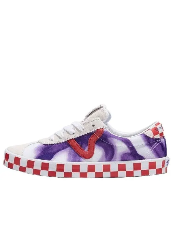 Кроссовки x the museum visitor sport low 'white purple red' Vans — изображение 1 из 1, белый/фиолетовый/красный