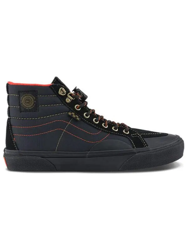 Кроссовки skate sk8-hi reissue x spitfire wheels 'black flame' Vans — изображение 2 из 4, черный/оранжевый
