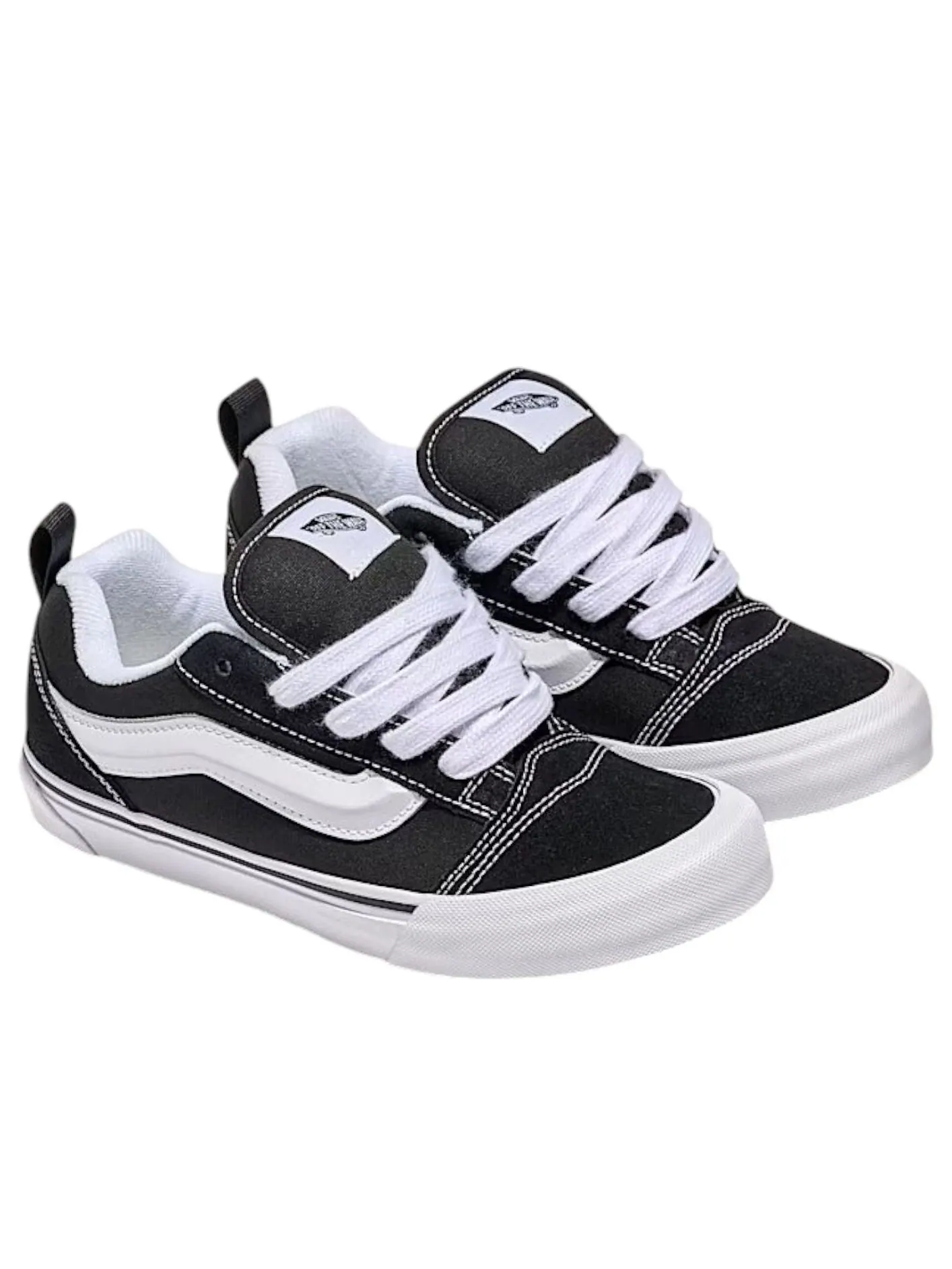 (GS) Vans Knu Skool 'Black White' — изображение 2 из 4, черный/белый