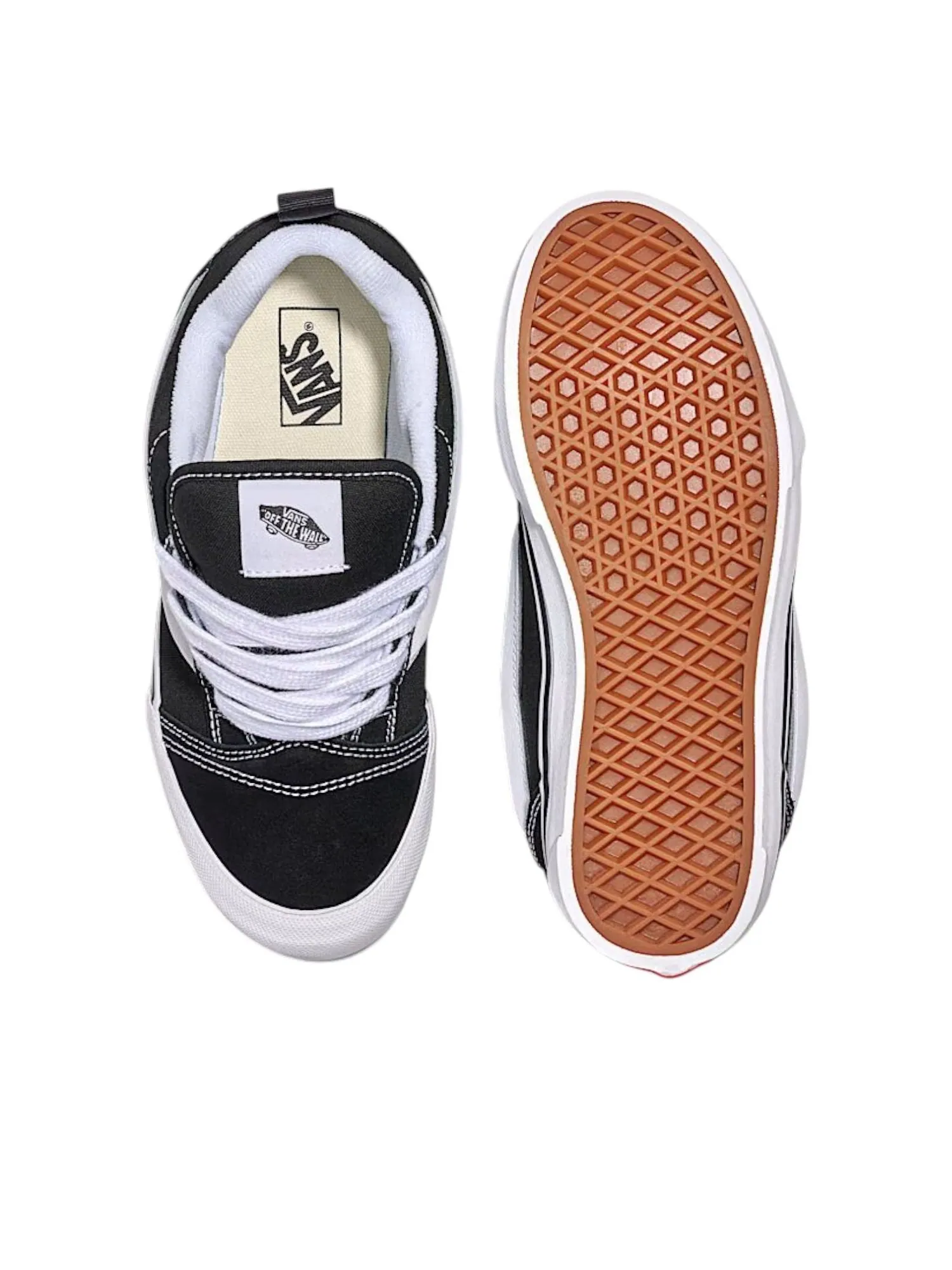 (GS) Vans Knu Skool 'Black White' — изображение 3 из 4, черный/белый