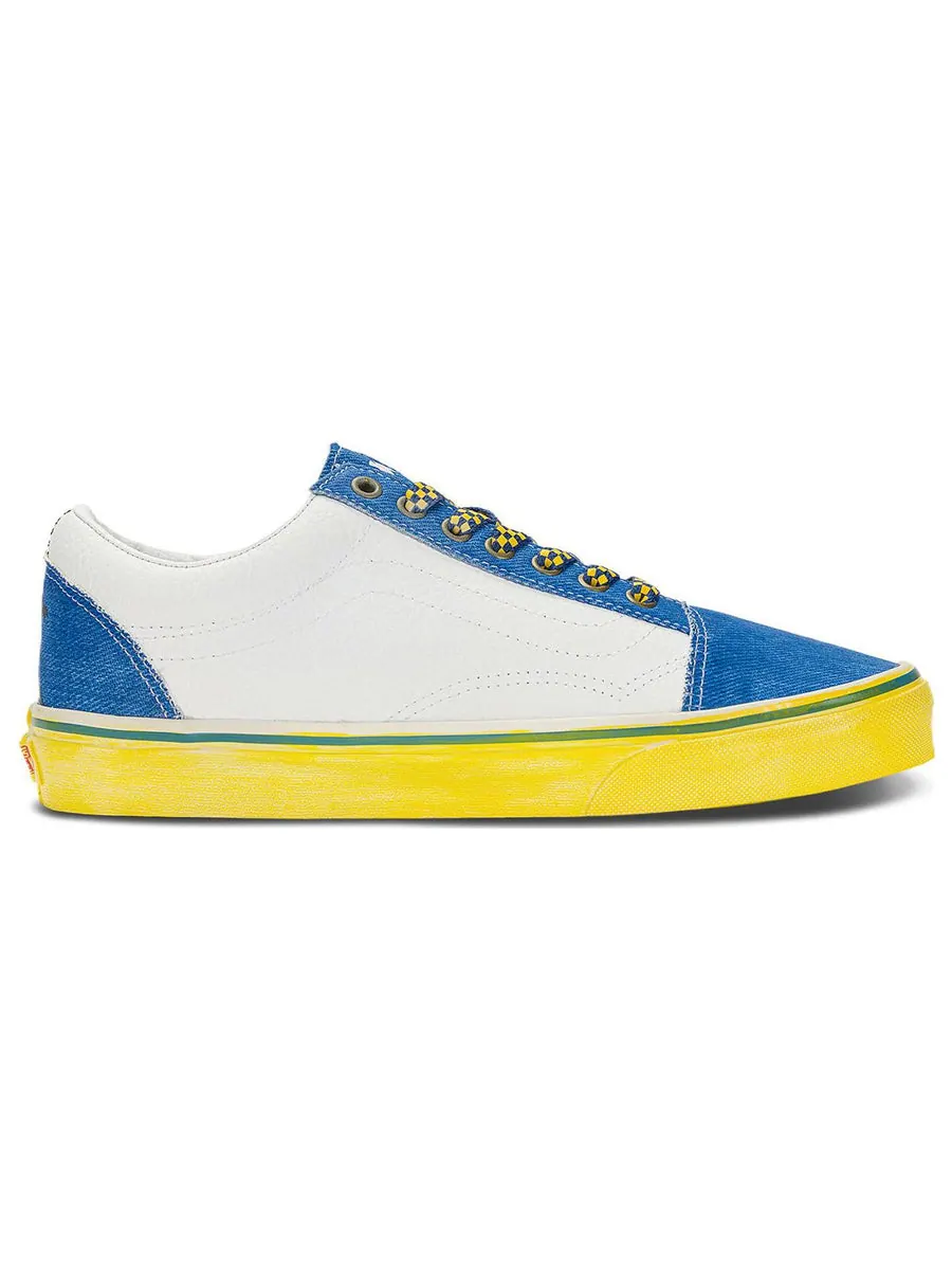 Кроссовки Vans Disney x Old Skool 'White Blue' — изображение 2 из 4, белый