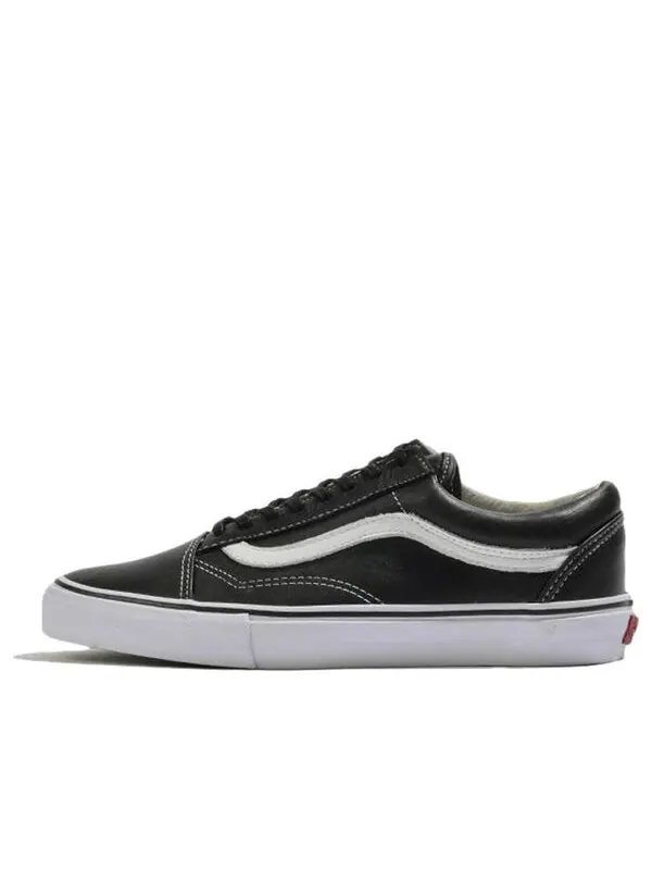 Кроссовки vault old skool vlt lx leather black/white Vans — изображение 1 из 4, черный/белый