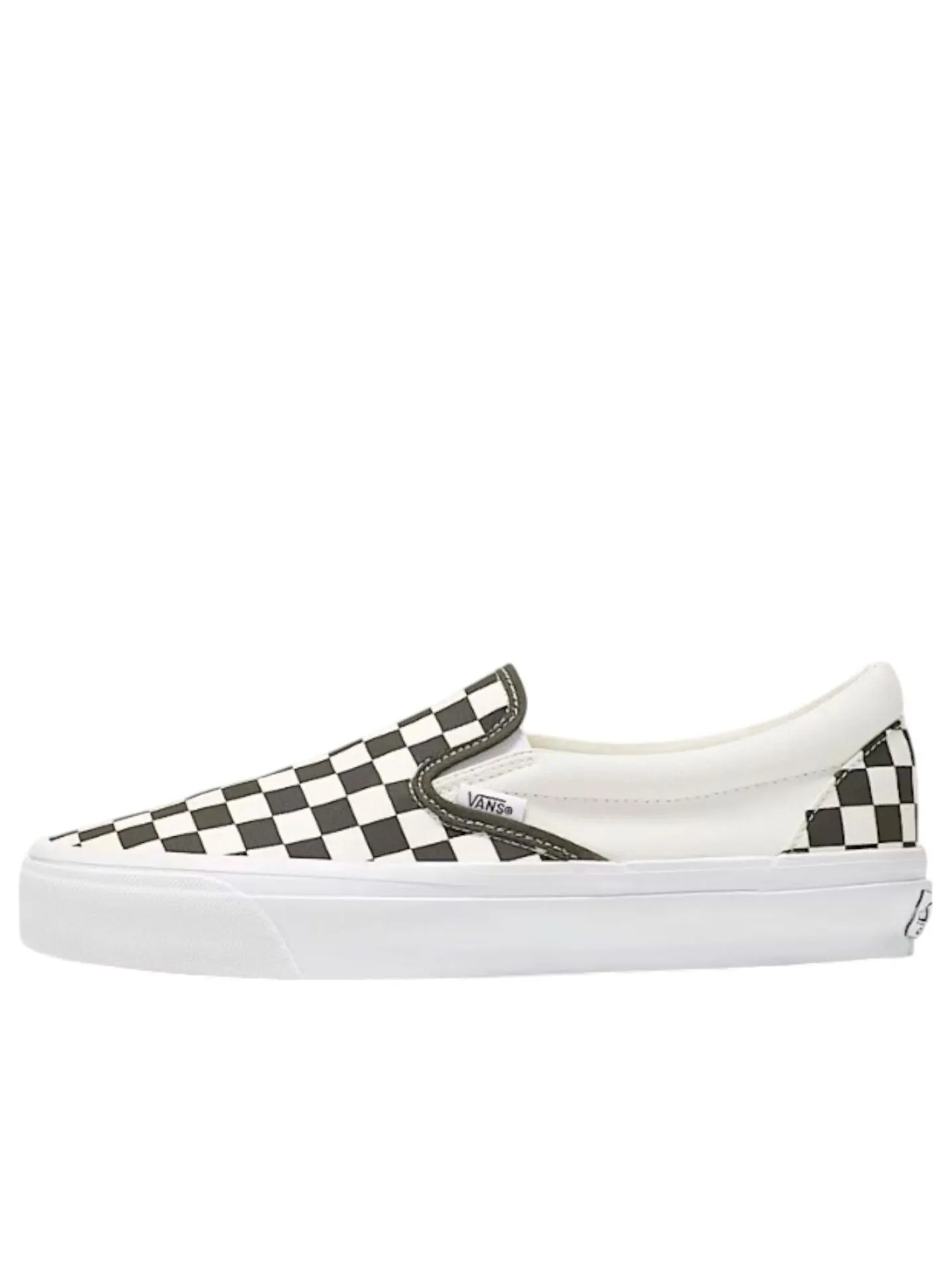 Vans Classic Slip-On 98 LX Checkerboard 'Grape Leaf Green' — изображение 1 из 5, зеленый