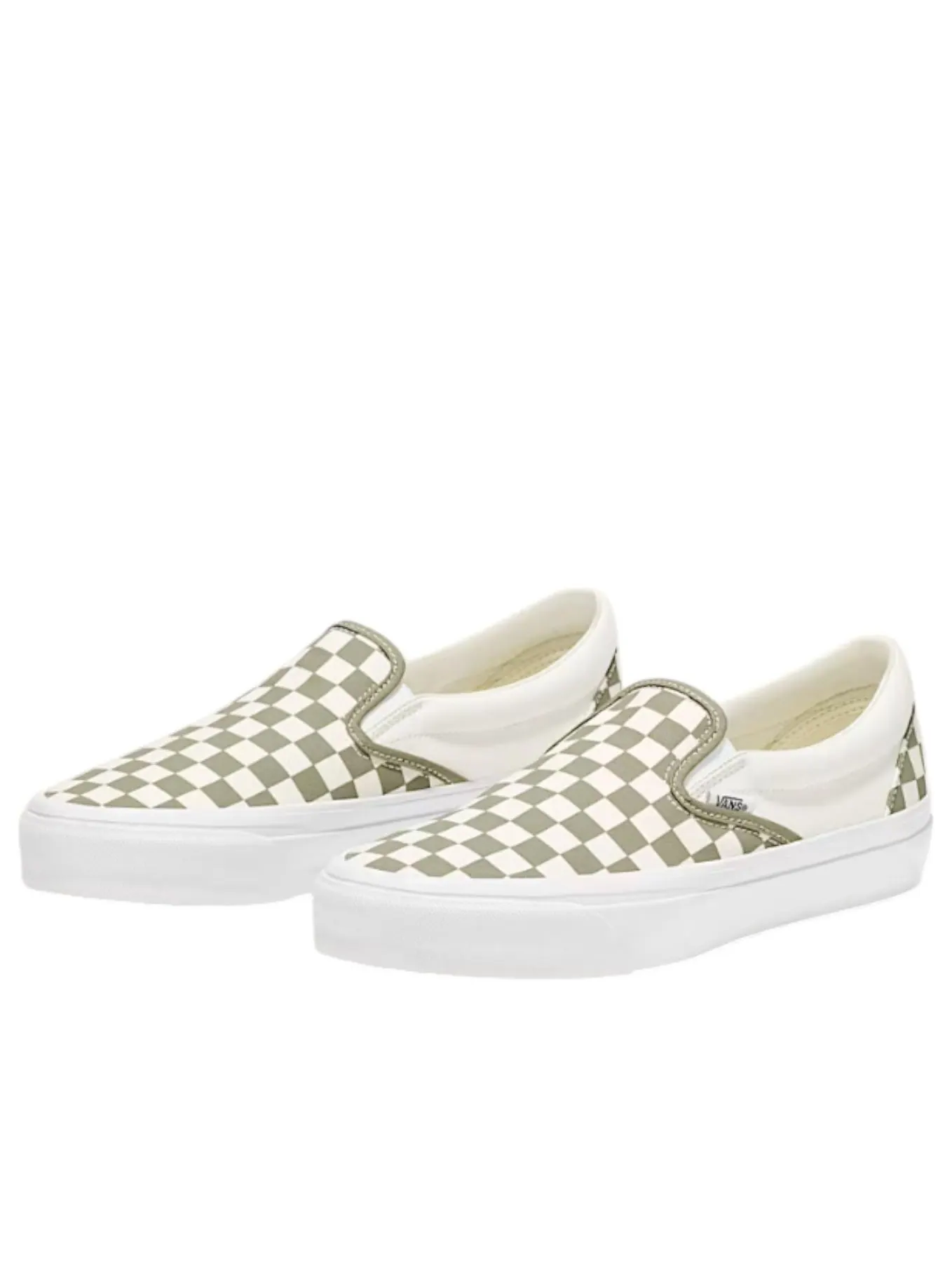 Vans Classic Slip-On 98 LX Checkerboard 'Eucalyptus' — изображение 2 из 5, серый/белый