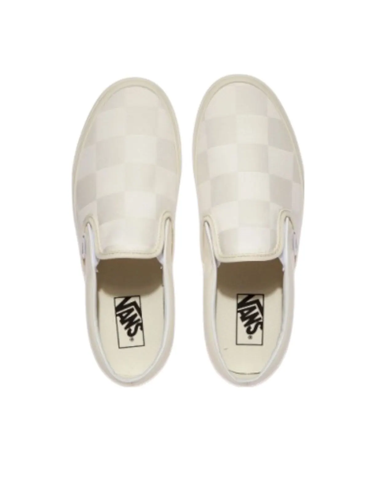 Кроссовки Vans Classic Slip-On 'White Neutrals' — изображение 3 из 4, бежевый