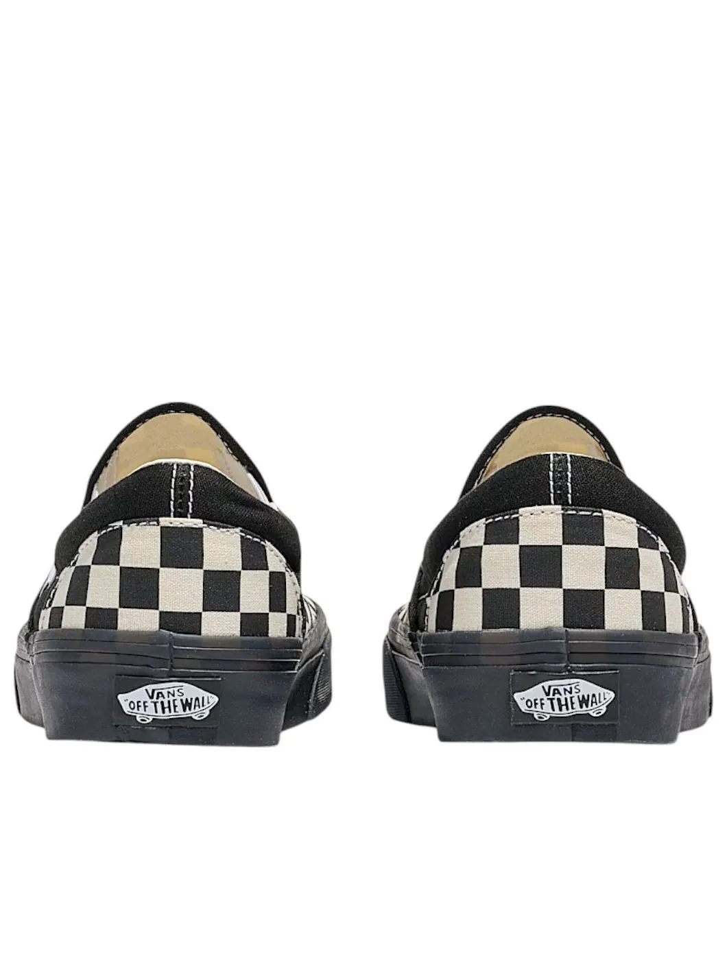 Кроссовки Vans Classic Slip-On Checkerboard 'Black White Black Midsole' — изображение 3 из 3, черный