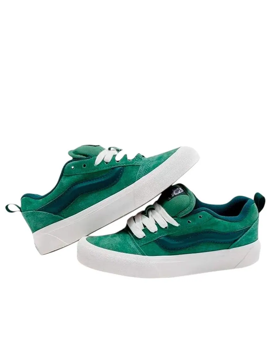 Кроссовки Vans Knu Skool 'Suede - Green' — изображение 3 из 3, зеленый