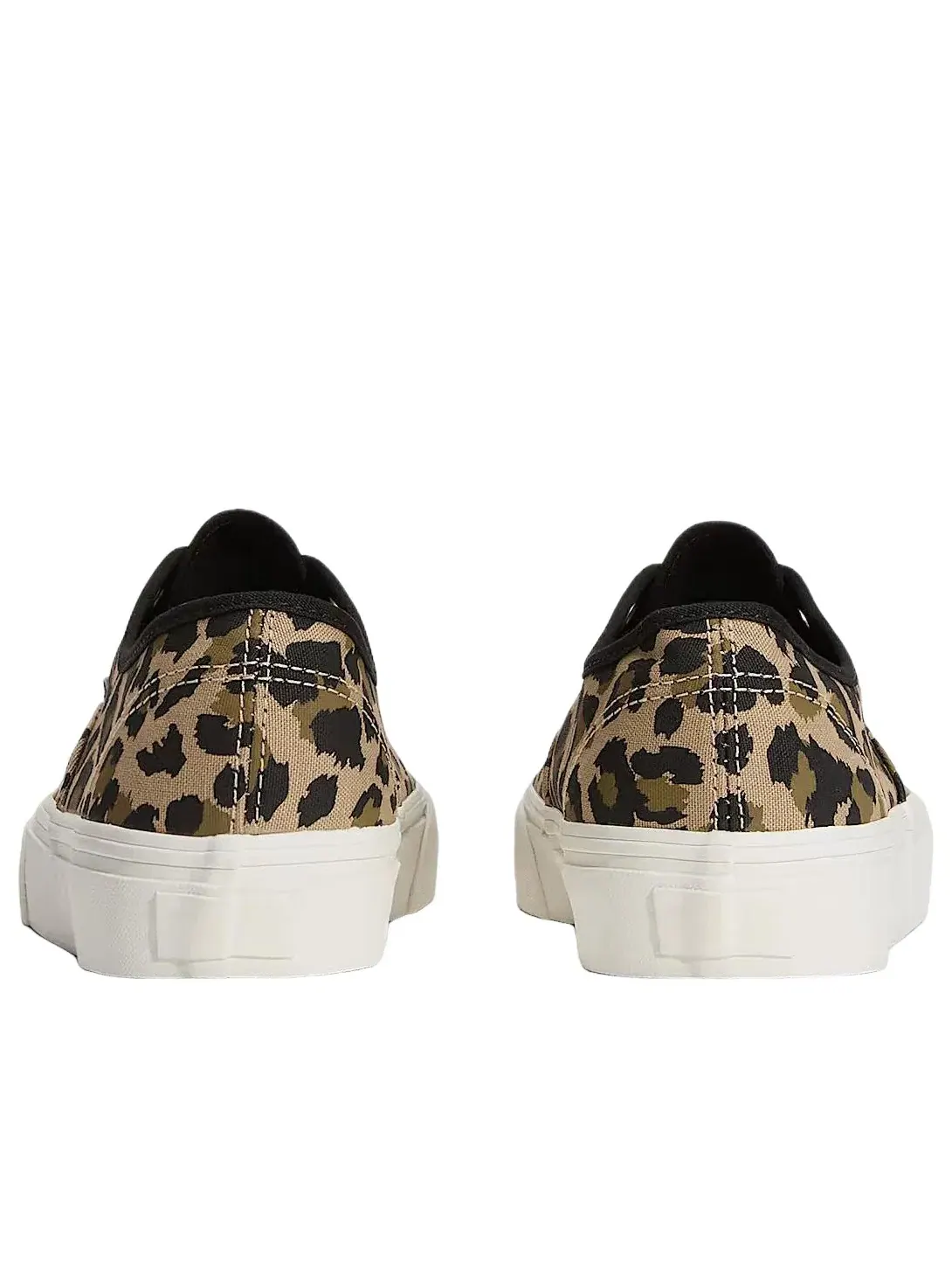 Мужские кеды на шнуровке с принтом леопарда Vans Authentic — изображение 3 из 4, бежевый